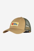 Кепка Fjallraven колір коричневий з аплікацією F78139.232-232