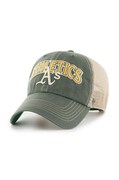 47 brand czapka z daszkiem MLB Oakland Athletics kolor zielony z aplikacją B-TSCLA18LAP-BTB