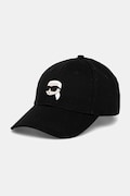 Karl Lagerfeld șapcă de baseball din bumbac IKON culoarea roșu, cu imprimeu, A1W33037