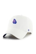 Bavlněná baseballová čepice 47 brand MLB Los Angeles Dodgers bílá barva, hladká, B-CHPCU12GWS-WHA