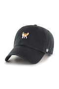 47 brand șapcă de baseball din bumbac Dog Base Runner Icon culoarea negru, uni, XX-BSRIC1411GWS-BKT