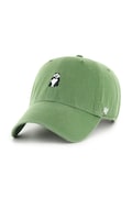 Бавовняна бейсболка 47 brand Animal Base Runner колір зелений з аплікацією XX-BSRIC1411GWS-FF