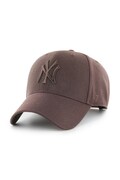 47 brand șapcă de baseball din amestec de lână MLB New York Yankees culoarea maro, B-MVPSP17WBP-BWE