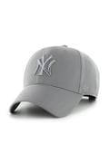 47 brand șapcă de baseball din amestec de lână MLB New York Yankees culoarea gri, B-MVPSP17WBP-DYC