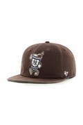 47 brand șapcă de baseball din bumbac MLB New York Yankees culoarea maro, B-CARRL17GWP-BW