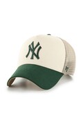 47 brand șapcă MLB New York Yankees culoarea bej, B-BPTOM17CNP-NTA
