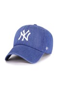 47 brand czapka z daszkiem jeansowa MLB New York Yankees kolor niebieski B-LENON17DGS-TB