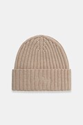 Вовняна шапка MC2 Saint Barth колір бежевий
