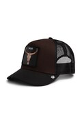 Goorin Bros czapka z daszkiem męska bawełniana Dead Skull Trucker brązowa 101-2995