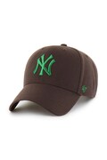Kapa sa šiltom s dodatkom vune 47 brand MLB New York Yankees boja: smeđa, B-MVPSP17WBP-BWH