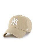 Βαμβακερό καπέλο του μπέιζμπολ 47 brand MLB New York Yankees χρώμα: μπεζ, B-RGW17GWS-KHA
