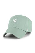 Бавовняна бейсболка 47 brand MLB New York Yankees колір сірий B-BSRNR17GWS-K2