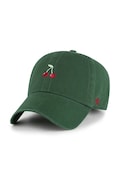 Bavlnená šiltovka 47 brand Fruit Base Runner Icon zelená farba, XX-BSRIC1411GWS-DGG
