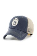47 brand czapka z daszkiem bawełniana MLB New York Yankees kolor niebieski B-CRSPM17GWP-VN