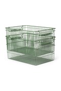 Úložný kôš ferm LIVING Cala zelená farba