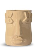 Byon osłonka na doniczkę x Emma Widell, Facy 15 cm S kolor beżowy