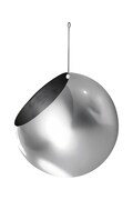 AYTM vaso da fiori da parete Globe 17 x 28 cm colore grigio