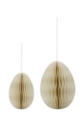 House Doctor figurine decorative HDEggs 15 / 19 cm 2-pack culoarea bej, 900001272