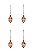 House Doctor zestaw bombek choinkowych HDNostal 9,3 x 4,9 cm 4-pack kolor multicolor