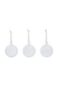 Ferm Living zestaw bombek choinkowych ze szkła 3-pack Flurry M 1104274008