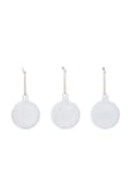 Ferm Living zestaw bombek choinkowych ze szkła 3-pack Flurry M 1104274008