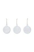 Ferm Living zestaw bombek choinkowych ze szkła dmuchanego 3-pack Flurry L 1104274010