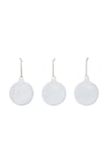 Ferm Living zestaw bombek choinkowych ze szkła dmuchanego 3-pack Flurry L 1104274010