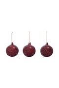 Ferm Living zestaw bombek świątecznych ze szkła dmuchanego 3-pack 1104274011