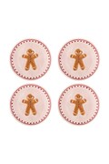 Bloomingville zestaw talerzyków świątecznych z kamionki 4-pack Binna 16 cm 82063278