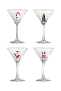 Bloomingville zestaw kieliszków do koktajli ze szkła 4-pack Misa 170 ml 82072953