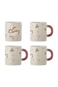 Bloomingville Zestaw kubków świątecznych z kamionki 4-pack Mary 295 ml 82063286