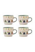 Bloomingville zestaw kubków świątecznych z kamionki 4-pack Peo 300 ml 82073135