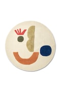 ferm LIVING tappeto di lana Panto O120 cm colore beige