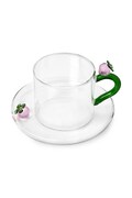 Ichendorf Milano filiżanka ze spodkiem ze szkła borokrzemianowego Fruits and Flowers 300 ml 9352196
