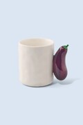 Fluid Market kubek z ceramiki 9 x12 x 8 cm AAMUGEGGPLANT