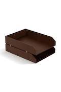 Bigso Box of Sweden organizer na dokumenty Hakan 23 x 31 x 6 cm 2-pack kolor brązowy 7892R3001-99