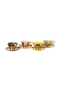 POLSPOTTEN zestaw filiżanek ze spodkami Tea set Legacy 220 ml 4-pack kolor multicolor 0