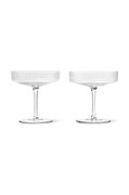 Pohár na šampanské ferm LIVING Ripple Champagne 150 ml 2-pak priehľadná farba