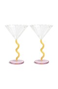 Σετ ποτηριών κρασιού &k amsterdam Coupe Curve Caramel 2-pack