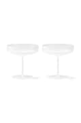 ferm LIVING set de pahare de șampanie Ripple Champagne Saucers 150 ml 2-pack culoarea alb