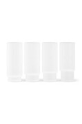 ferm LIVING set de pahare pentru băuturi Ripple 300 ml 4-pack culoarea alb