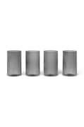 Набір склянок ferm LIVING Ripple Verrines 140 ml 4-pack колір сірий
