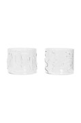 Sada pohárov ferm LIVING Doodle Glasses 200 ml 2-pak priehľadná farba