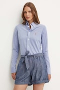 Polo Ralph Lauren Cămașă oxford de damă din bumbac albastră simplă 211924258