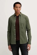Tommy Jeans koszula męska kolor zielony slim z kołnierzykiem klasycznym DM0DM04405