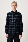Barbour koszula męska sztruksowa Blair Tailored Shirt multicolor w kratkę MSH4986
