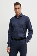 Сорочка BOSS чоловіча колір синій regular з італійським коміром 50479915