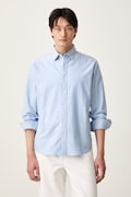 Levi's košeľa oxford pánska bavlnená BATTERY HOUSEMARK STANDARD modrá s pásikavým vzorom 0085A