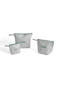 HAY zestaw saszetek Candy Mono Wash Bag 3-pack kolor szary