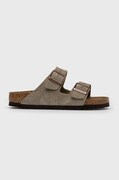 Велурени чехли Birkenstock Arizona BS дамски в кафяво 51463